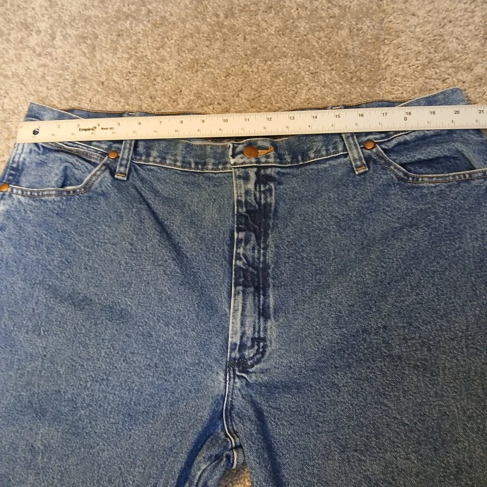 Wrangler Mens 1013MWZGK Five Star Premium Denim Straight Leg Jeans Blue 42x32